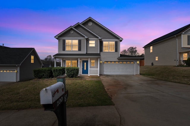 100 Maximus, Greer, SC 29651 - traditional-style house featuring driveway, a front yard, and a porch