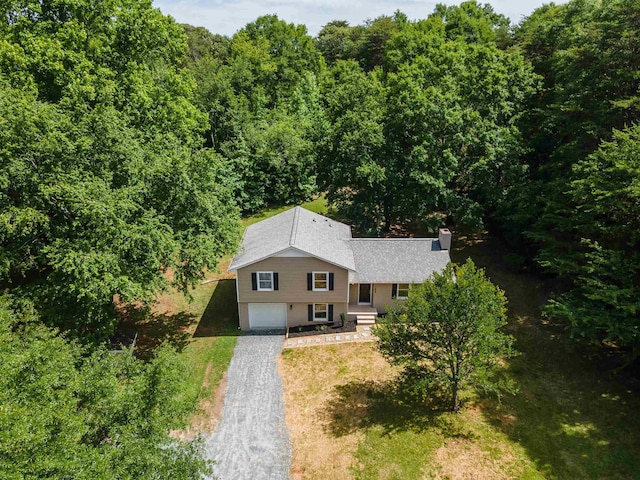 1635 Riveroak Rd, Inman, SC 29349 - view of subject property with a heavily wooded area