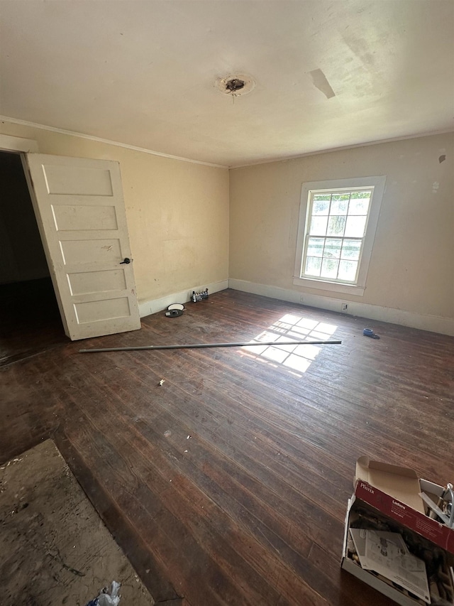 131 Furman St, Enoree, SC 29388 - unfurnished room featuring dark wood-style floors and baseboards