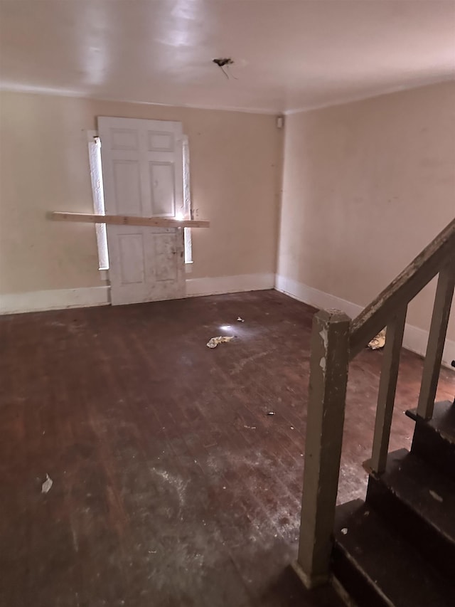 131 Furman St, Enoree, SC 29388 - foyer with baseboards and wood finished floors