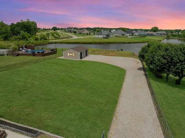 222 Blease Horton, Boiling Springs, SC 29316 - view of community with a water view and a lawn