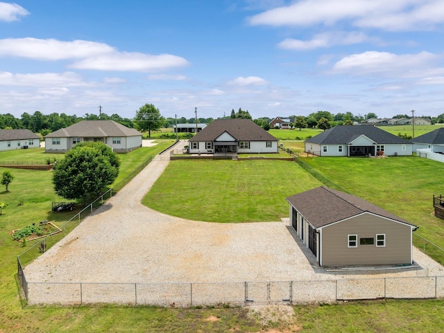 222 Blease Horton, Boiling Springs, SC 29316 - back of house with a residential view, driveway, and an outdoor structure