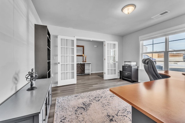7096 Luna Mae, Boiling Springs, SC 29316 - office with french doors, wood finished floors, and baseboards