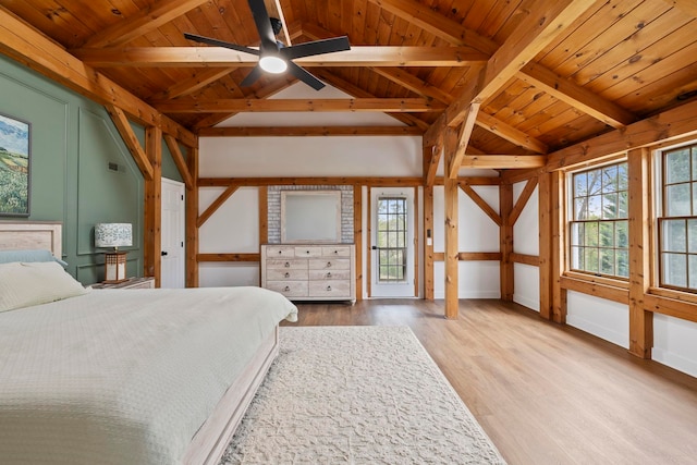 868 Old Hundred, Pelzer, SC 29669 - bedroom featuring wooden ceiling and wood finished floors