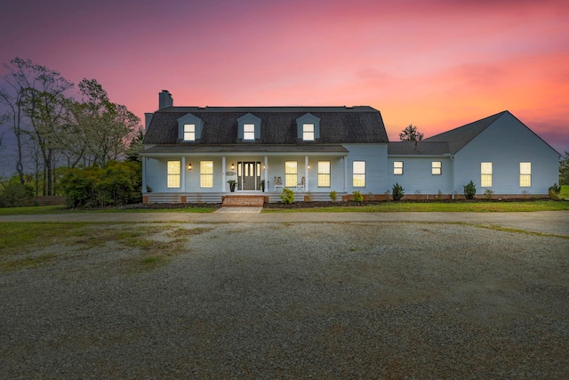 868 Old Hundred, Pelzer, SC 29669 - view of front of home featuring a porch and a chimney