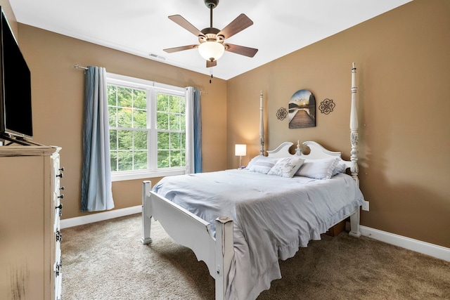 2131 Brockman Mcclimon, Greer, SC 29651 - carpeted bedroom featuring baseboards and a ceiling fan