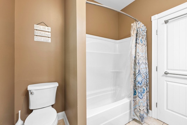 2131 Brockman Mcclimon, Greer, SC 29651 - full bathroom with toilet, shower / bath combo, and tile patterned floors