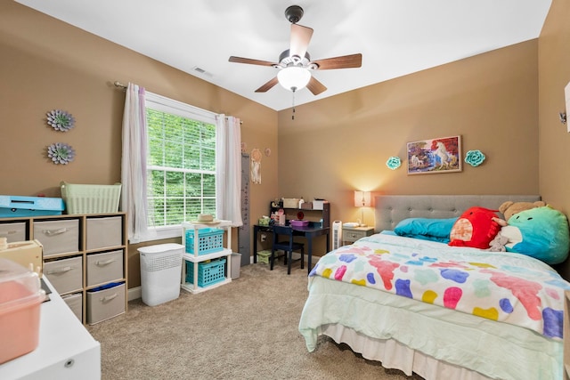 2131 Brockman Mcclimon, Greer, SC 29651 - bedroom with light colored carpet and a ceiling fan