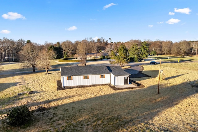 1661 Belcher, Inman, SC 29349 - view of home's exterior featuring an outbuilding, view of wooded area, and a lawn