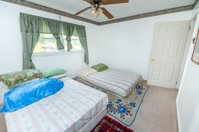 107 Anita, Spartanburg, SC 29302 - bedroom featuring carpet and a ceiling fan