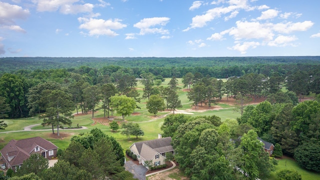 760 Three Wood, Woodruff, SC 29388 - aerial view of a heavily wooded area and a local golf course