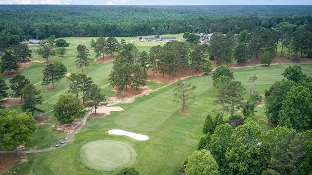 760 Three Wood, Woodruff, SC 29388 - aerial view of property and surrounding area with a heavily wooded area and a local golf course