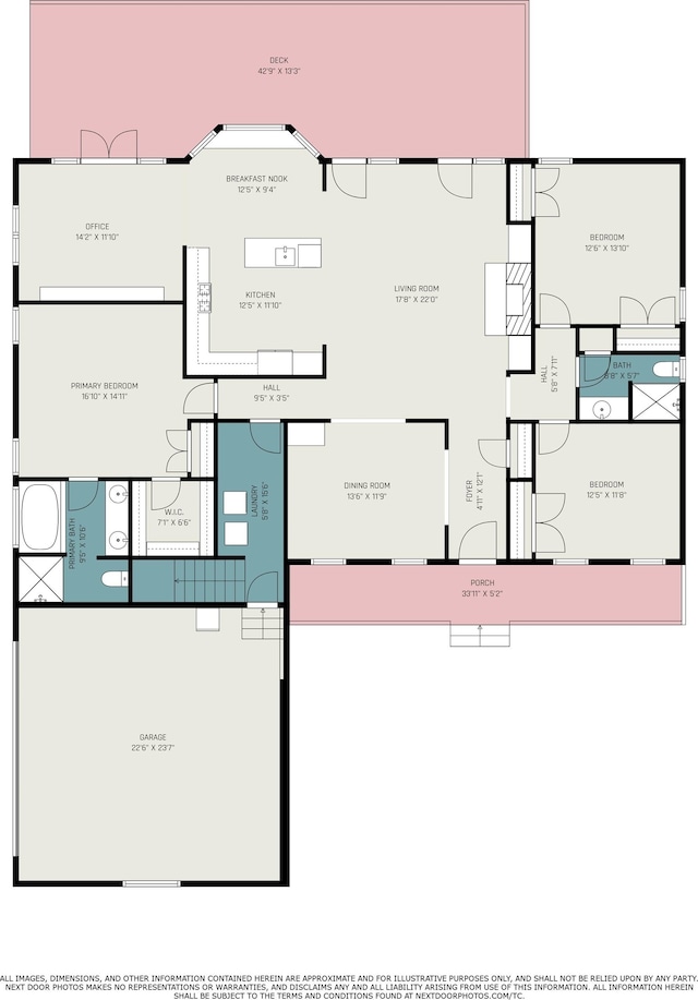 760 Three Wood, Woodruff, SC 29388 - room layout