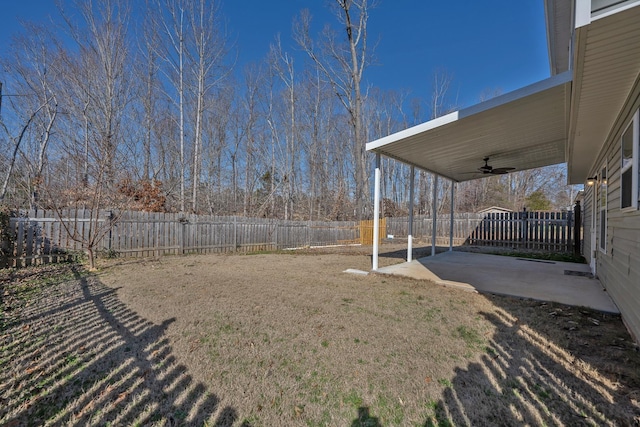 170 Old Timber, Woodruff, SC 29388 - view of yard with ceiling fan and a patio area