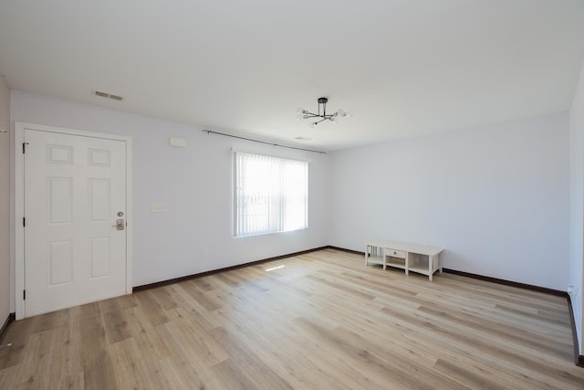170 Old Timber, Woodruff, SC 29388 - spare room featuring light wood-style flooring and baseboards