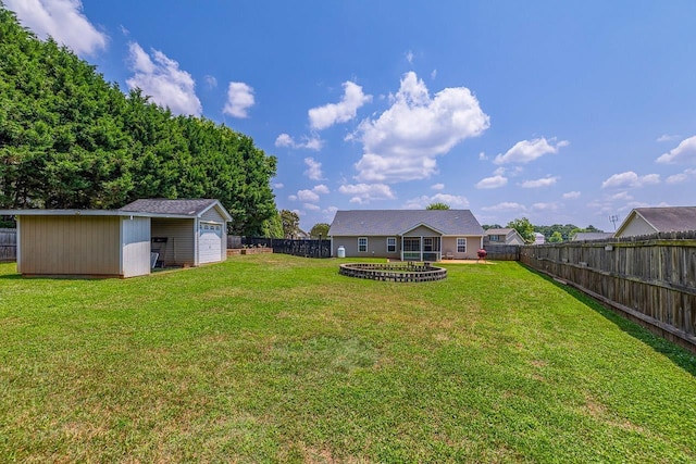 217 Legacy, Inman, SC 29349 - view of yard featuring an outbuilding and a detached garage
