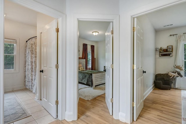 355 Night Lark, Campobello, SC 29322 - hallway featuring baseboards and light wood-style floors