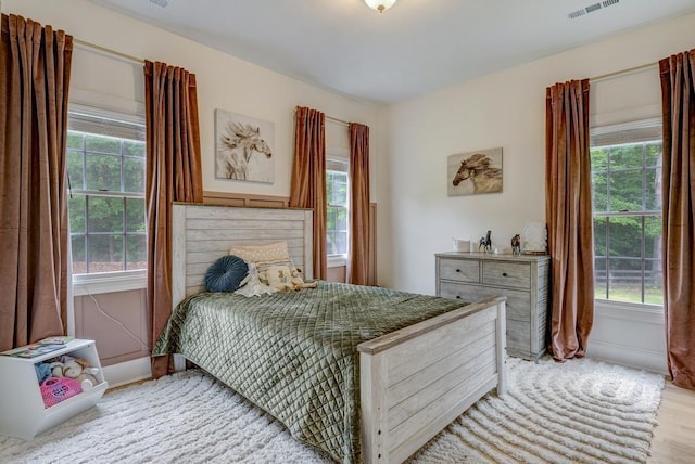 355 Night Lark, Campobello, SC 29322 - bedroom with multiple windows, baseboards, and light wood-style flooring