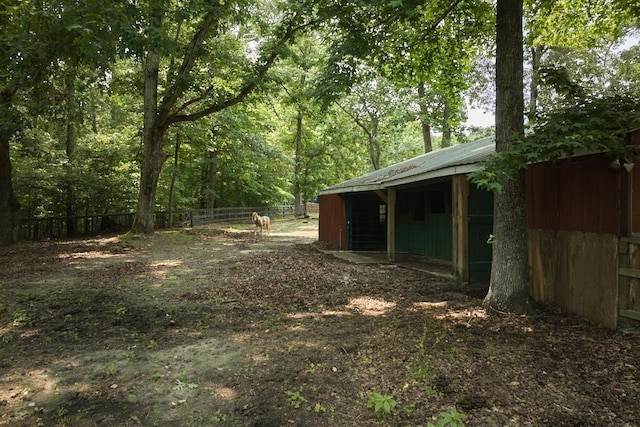 355 Night Lark, Campobello, SC 29322 - view of yard with an outbuilding and a wooded view
