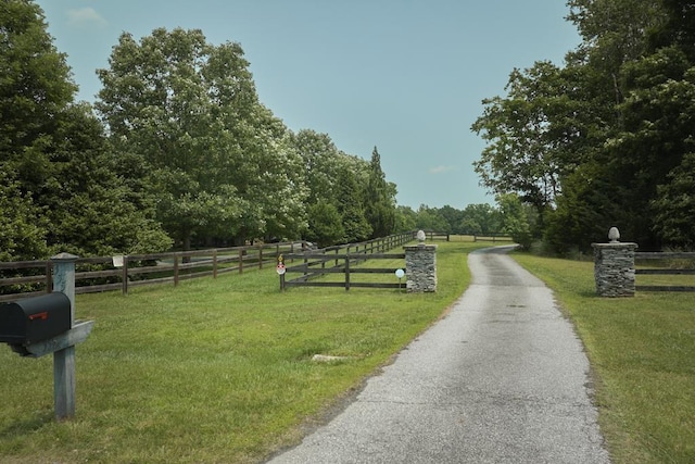 355 Night Lark, Campobello, SC 29322 - view of asphalt road with a forest view