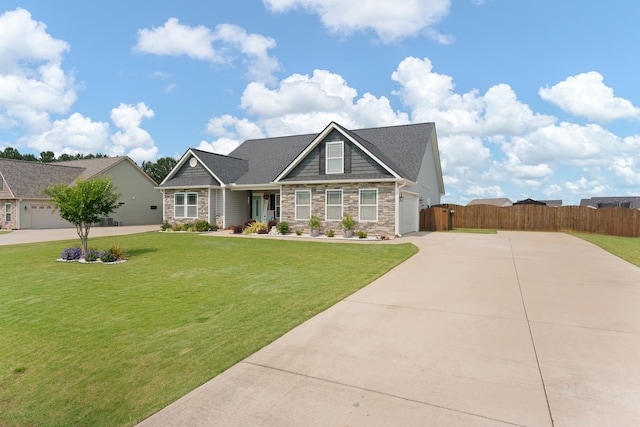 309 Old Kimbrell, Boiling Springs, SC 29316 - craftsman inspired home featuring stone siding, driveway, and an attached garage