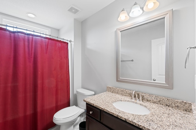 309 Old Kimbrell, Boiling Springs, SC 29316 - full bath featuring vanity, toilet, and a shower with curtain