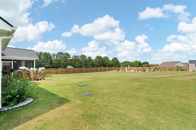 309 Old Kimbrell, Boiling Springs, SC 29316 - view of yard featuring a sunroom
