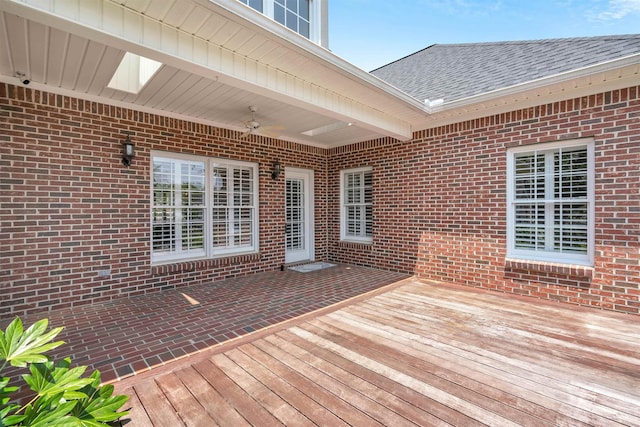121 Commons, Spartanburg, SC 29302 - wooden terrace with ceiling fan