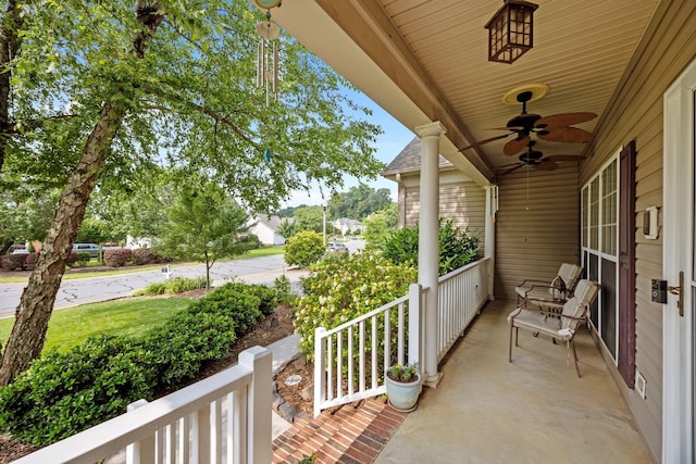 6533 NW Derby, Concord, NC 28027 - porch featuring ceiling fan