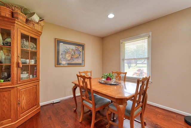 114 Cotswold, Moore, SC 29369 - dining space featuring baseboards, recessed lighting, and dark wood finished floors