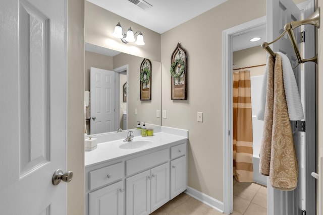 2030 Fasana, York, SC 29745 - full bath with tile patterned floors, vanity, and baseboards
