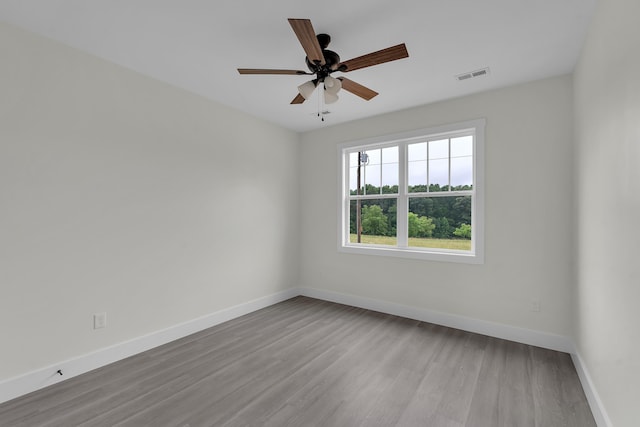541 Bill Lattimore, Chesnee, SC 29323 - empty room featuring wood finished floors, baseboards, and ceiling fan