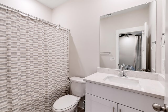 609 Cartmel, Greer, SC 29651 - full bath with toilet, vanity, and a shower with curtain