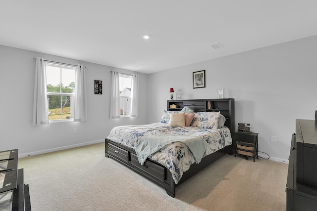 2097 Evanston, Wellford, SC 29385 - bedroom with light carpet, baseboards, and recessed lighting