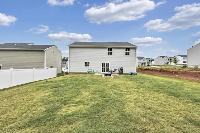 2097 Evanston, Wellford, SC 29385 - back of house featuring an outdoor fire pit