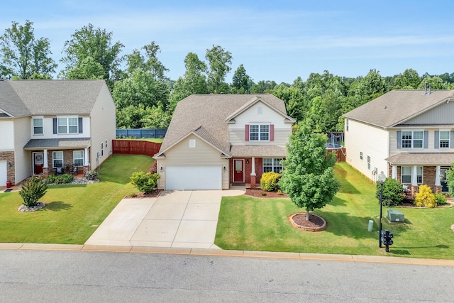 241 Hartleigh, Lyman, SC 29365 - traditional-style home featuring concrete driveway, brick siding, an attached garage, and roof with shingles