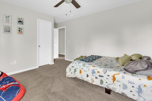 241 Hartleigh, Lyman, SC 29365 - carpeted bedroom featuring baseboards and ceiling fan