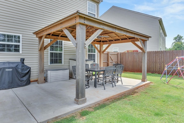 241 Hartleigh, Lyman, SC 29365 - view of patio / terrace featuring a gazebo