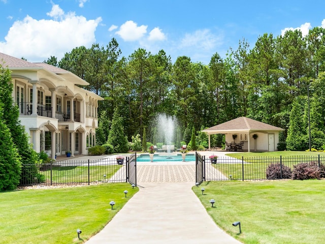 220 Fincher, Pauline, SC 29374 - view of community with a pool and a patio area