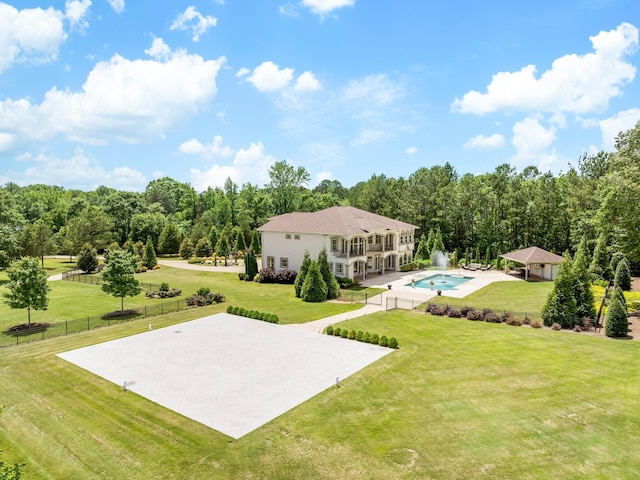220 Fincher, Pauline, SC 29374 - view of yard featuring an outdoor pool and a patio area