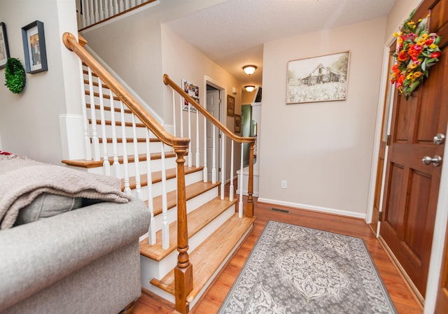477 Cresthaven, Boiling Springs, SC 29316 - entryway featuring wood finished floors, stairs, and baseboards
