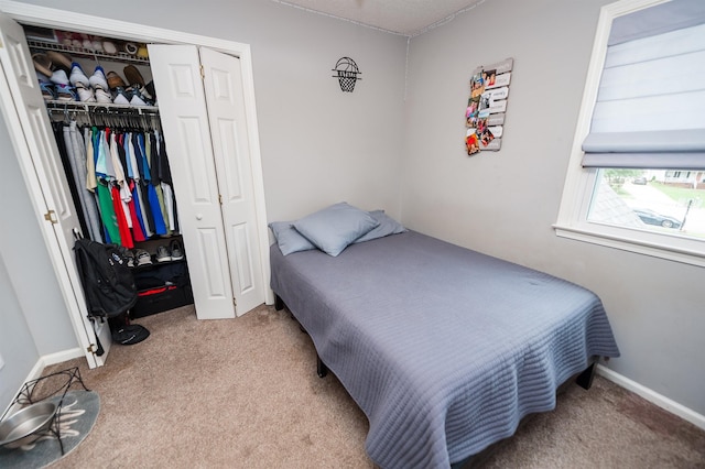 477 Cresthaven, Boiling Springs, SC 29316 - bedroom featuring a closet, carpet, and baseboards