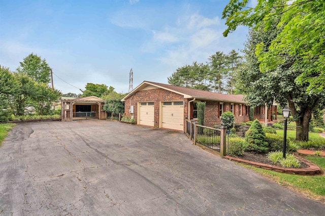 268 Margate, Chesnee, SC 29323 - ranch-style house featuring brick siding, an attached garage, and driveway