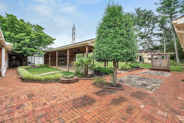 268 Margate, Chesnee, SC 29323 - view of patio featuring an outbuilding