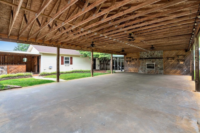 268 Margate, Chesnee, SC 29323 - view of patio featuring ceiling fan