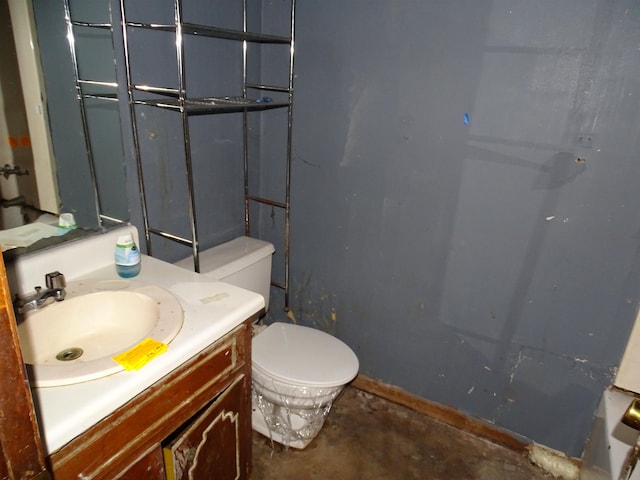 218 Wingo, Wellford, SC 29385 - bathroom with vanity and concrete floors