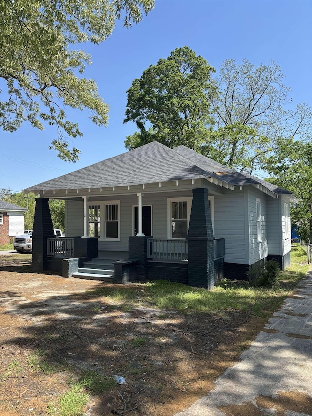 112 Scruggs, Spartanburg, SC 29303 - bungalow-style home with a porch and a shingled roof