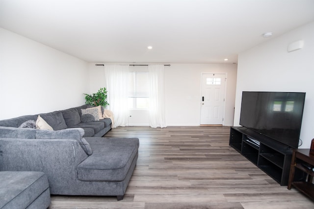 923 Porch Song, Inman, SC 29349 - living area featuring wood finished floors and recessed lighting