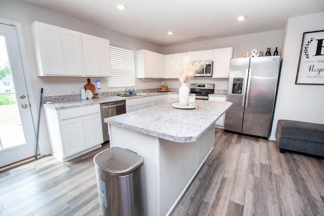 923 Porch Song, Inman, SC 29349 - kitchen with stainless steel appliances, plenty of natural light, light wood finished floors, and recessed lighting