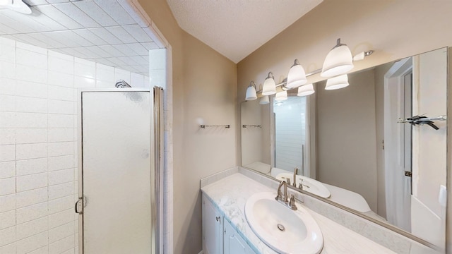 181 Peach, Inman, SC 29349 - bathroom featuring a stall shower and vanity